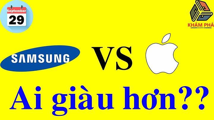 So sánh doanh thu apple và samsung