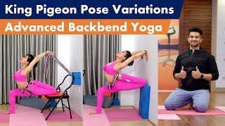 1 Hour King Pigeon Pose Variation | Advanced One-Leg Backbend Yoga with Yograja