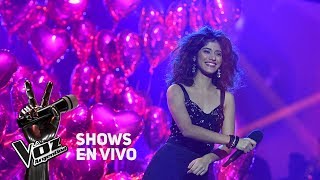 Video thumbnail of "Shows en vivo #TeamTini: Juliana canta "Amor prohibido" de Selena - La Voz Argentina 2018"