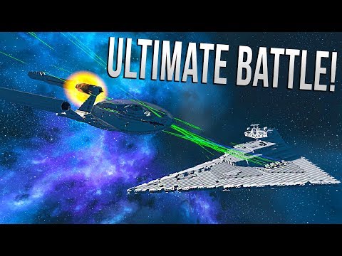 ENTERPRISE vs STAR DESTROYER! - Space Engineers EPIC BATTLE!