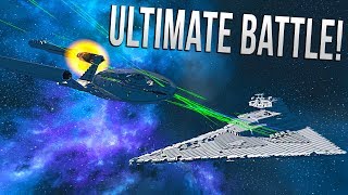 ENTERPRISE vs STAR DESTROYER! - Space Engineers EPIC BATTLE!