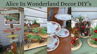 Alice in Wonderland DIY’s || Garden Party Decor || Summer Craft Ideas || Outdoor Decorating