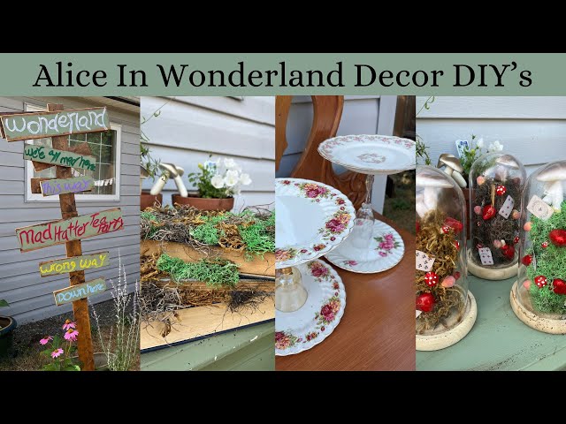 Alice in Wonderland DIY's, Garden Party Decor, Summer Craft Ideas