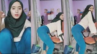 New hijab style live sambil joget manja keliatan cantik banget