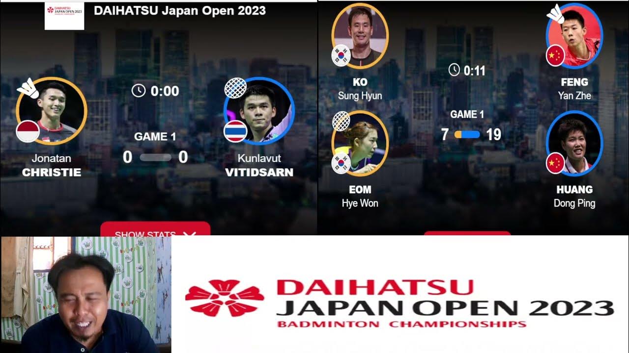 🔴LIVE Jonatan Christie (INA) vs Kunlavut (THAI) I Japan Open 2023