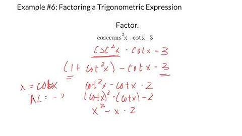 Pre-Calc 5.1 pt. 2 Using Fundamental Identites