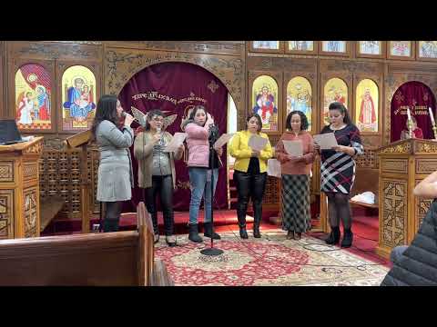 ترنيمه يوم ميلادك يا يسوع للمرنمه إيرين وجيه وكورال كنيسه الملاك ميخائيل والانبا كاراس بامريكا 