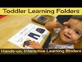 Toddlerprek learning folders handson interactive binders