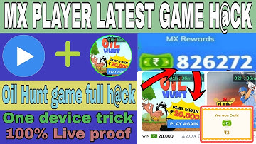 MX Player Oil Hunt h@ck trick | mx player full game h@ck 2021 | mx player game trick Rahultricks🤑