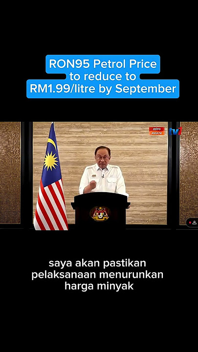 Harga Minyak RON95 Turun!