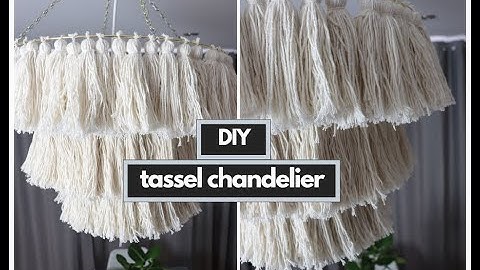 Diy Macrame Chandelier |Tassel Chandelier | Boho Chandelier| Macrame| Step By Step Tutorial |
