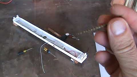 How to Install Surface Mount Fluorescent Light Fixture...Part 2