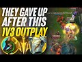 They gave up after this 1v3 oputplay... | Carnarius | League of Legends