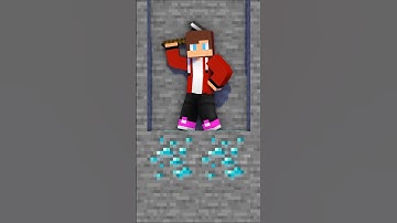 Mikey Never Give Up Mining! - MAIZEN Minecraft Animation #shorts