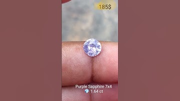 Thumbnail of purple Sapphire round 1.64 ct 💎 size 7x4  #song #jewelry #srilanka #fashion