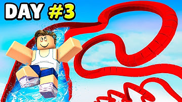 Building The WORLD’S LONGEST Water Slide on Roblox