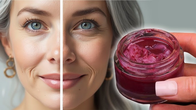 My 60-Year-Old Mom Has No Wrinkles! DIY Collagen-Boosting Anti-Aging Cream Under $2!