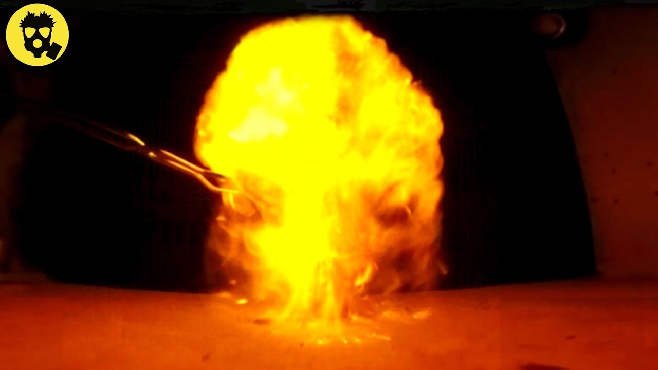 Взрыв водородного шарика. Огненное ТВ. Огненный Генератор.