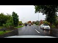 4K Rainy Drive though English Countryside, Stockport to Buxton