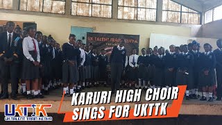 Karuri High Choir Sings Beautiful Gospel Song for UK Talent Train Kenya