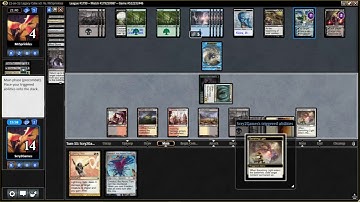 MTGO Legacy Cube Draft #2 Game 1!! NAHIRI COMBO??!