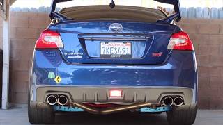 Subaru WRX STI Exhaust Sound (Muffler Deleted)