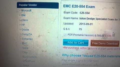 EMC E20-554 exam Isilon Design Specialist Exam for Technology Architects