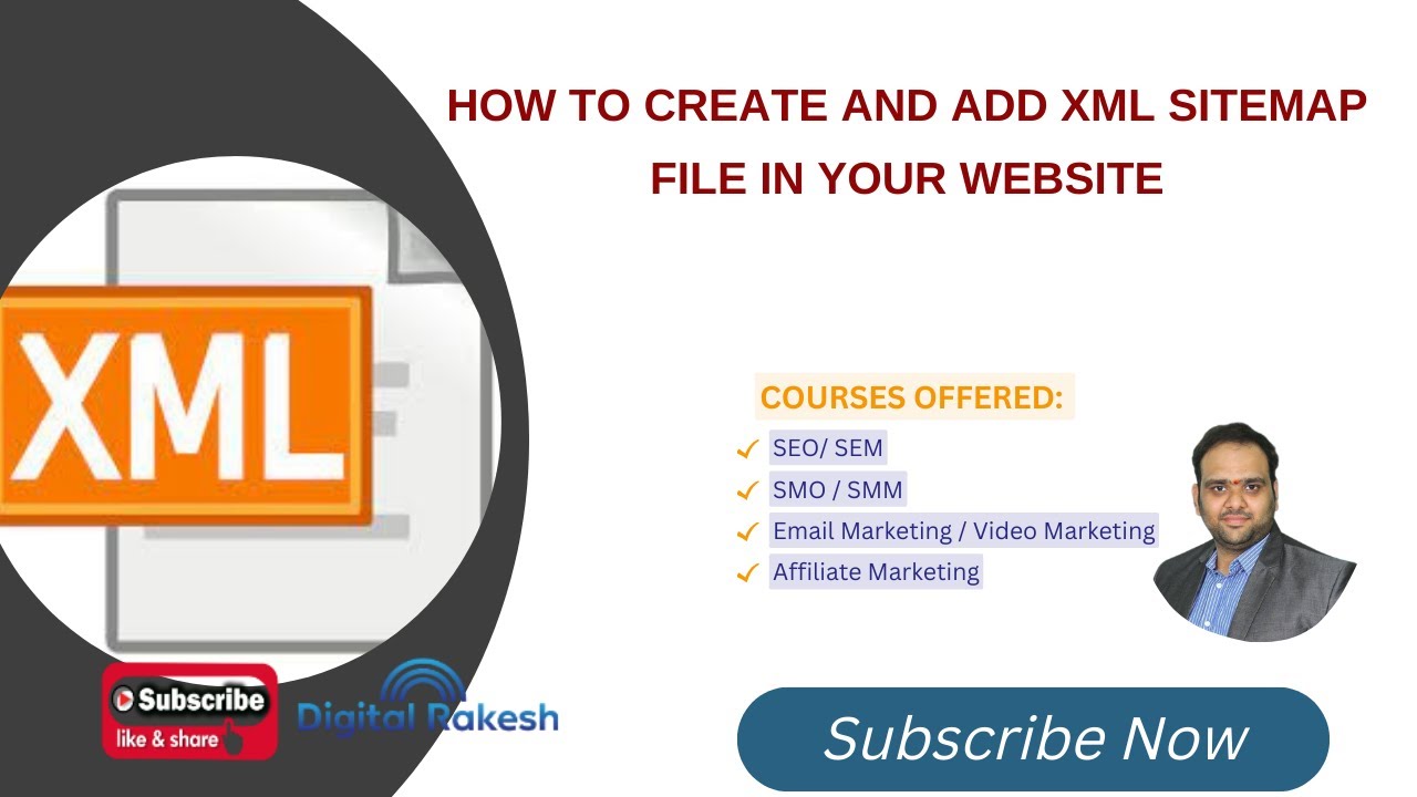 How To Create And Add XML Sitemap File In Your Website | SEO Training ...