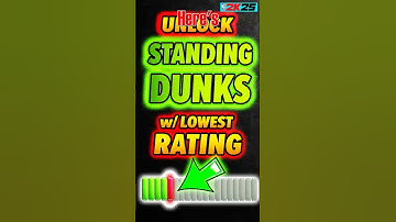Lowest rating to do STANDING DUNKS  #nba2k25 #nba2k25gameplay