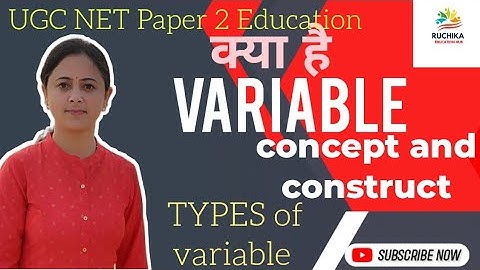 VARIABLES I Types of variables I Research in education l UGC NET #ugcnet #education By Ruchika 🎉