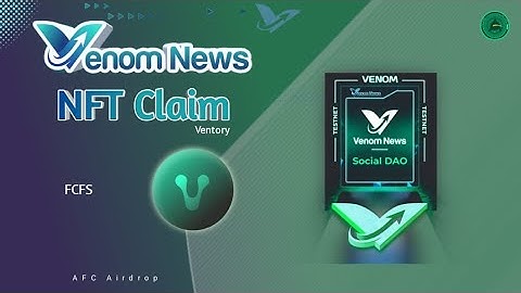 Venom News Testnet NFT claim in Ventory | Venom Network