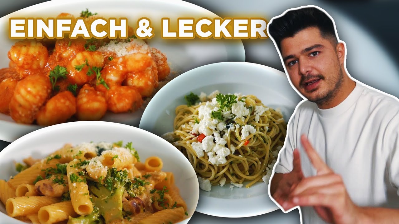 Meine Top 3 Pasta Rezepte 🍜| Einfach & Lecker!