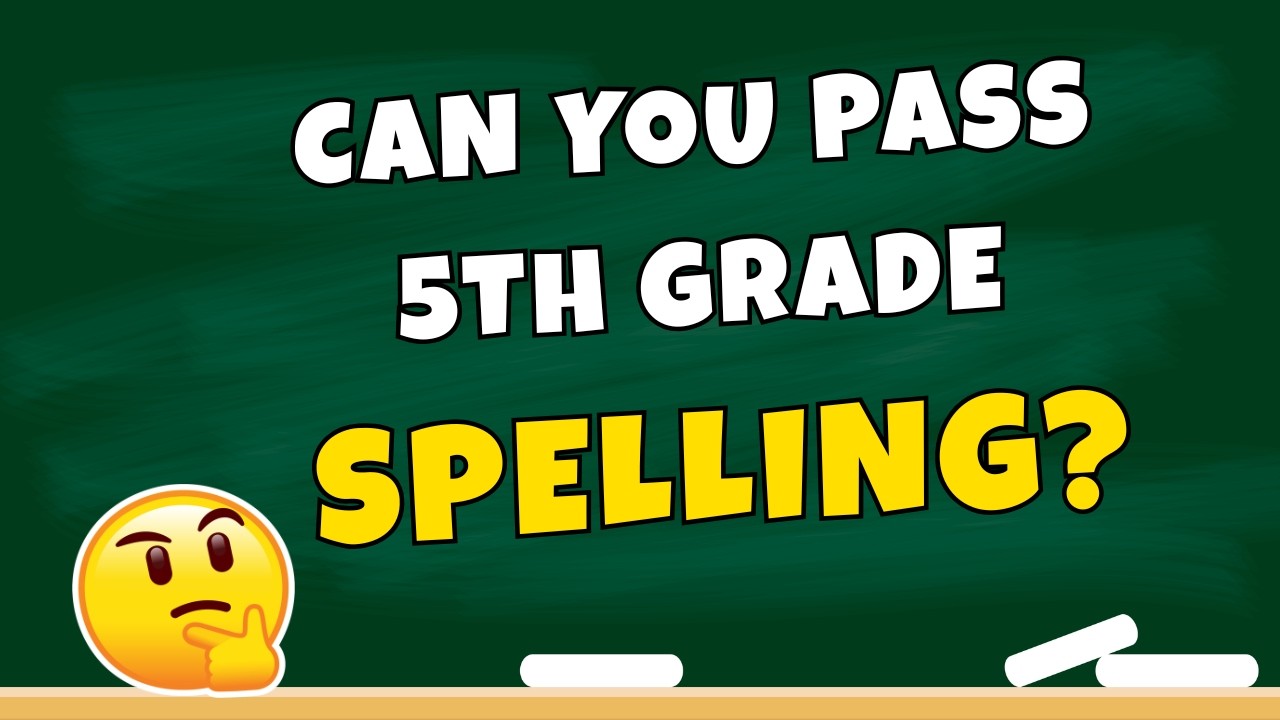 Only 1% Can Pass This 5th Grade Spelling Bee 🤔 English Spelling Quiz Challenge