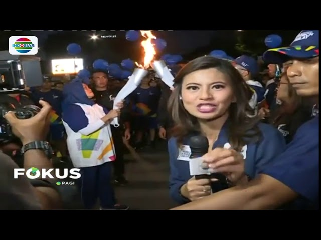 INDOSIAR FOKUS PAGI: Kirab Obor Asian Games 2018 Berlangsung Meriah di Makassar class=