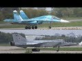 вылет Су-34 RF-95848 RF-95841 и МиГ-31 RF-95449 Лии им Громова 2019 аэродром Раменское