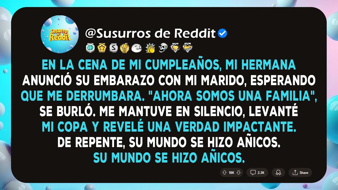En la cena de mi cumpleaños, mi hermana anunció su embarazo con mi marido, esperando que me...
