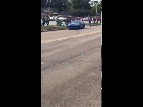 October Houston Cars and Coffee Mustang GT350 Crash