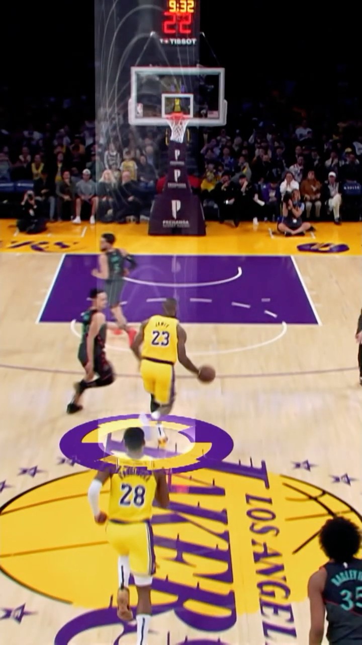 No defender wants to see LeBron James running full speed down the lane?