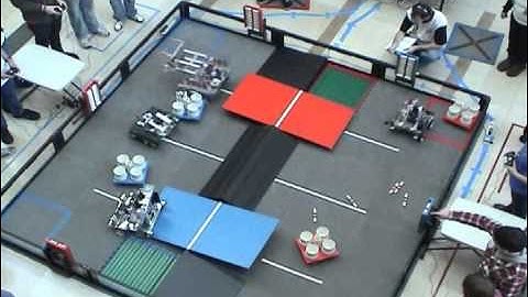 Scoring Magnetic Baton in FTC 2011 Get Over it Challenge by Team 2869