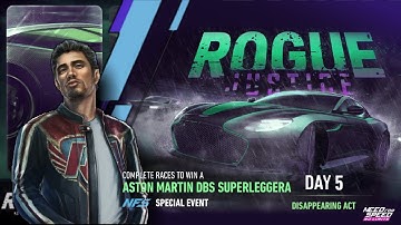 Aston Martin DBS Superleggera | Day 5  DISAPPEARING ACT | NFS No Limits  Rogue Justice
