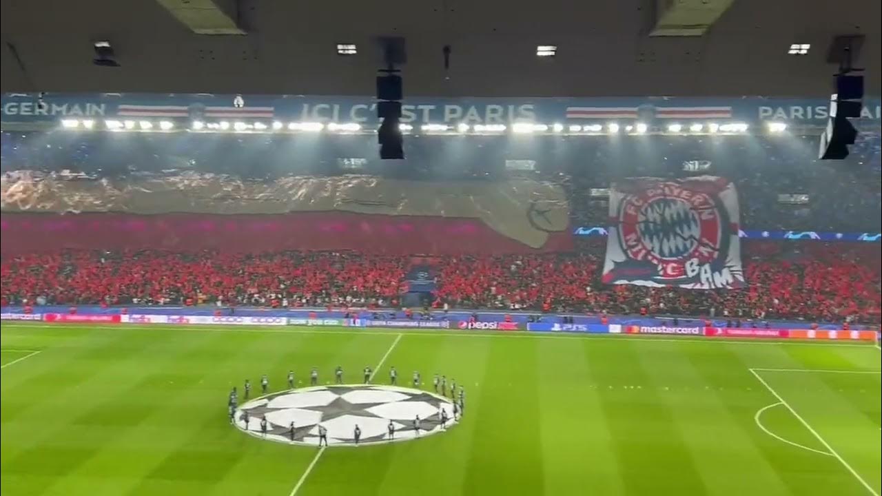 Tifo "One Piece" Luffy PSG vs Bayern Munich  YouTube