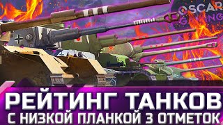 картинка: РЕЙТИНГ ТАНКОВ С НИЗКОЙ ПЛАНКОЙ 3 ОТМЕТОК ✮ world of tanks