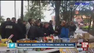 Group arrested for feeding homeless
