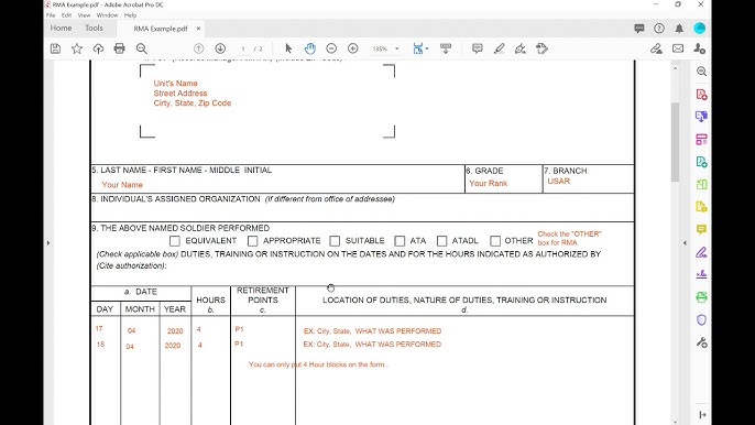 How To Fill Out DA FORM 1380 For RMA PAY - U.S Army - YouTube how-to-fill-out-da-form-1380-for-rma-pay-u-s-army-youtube