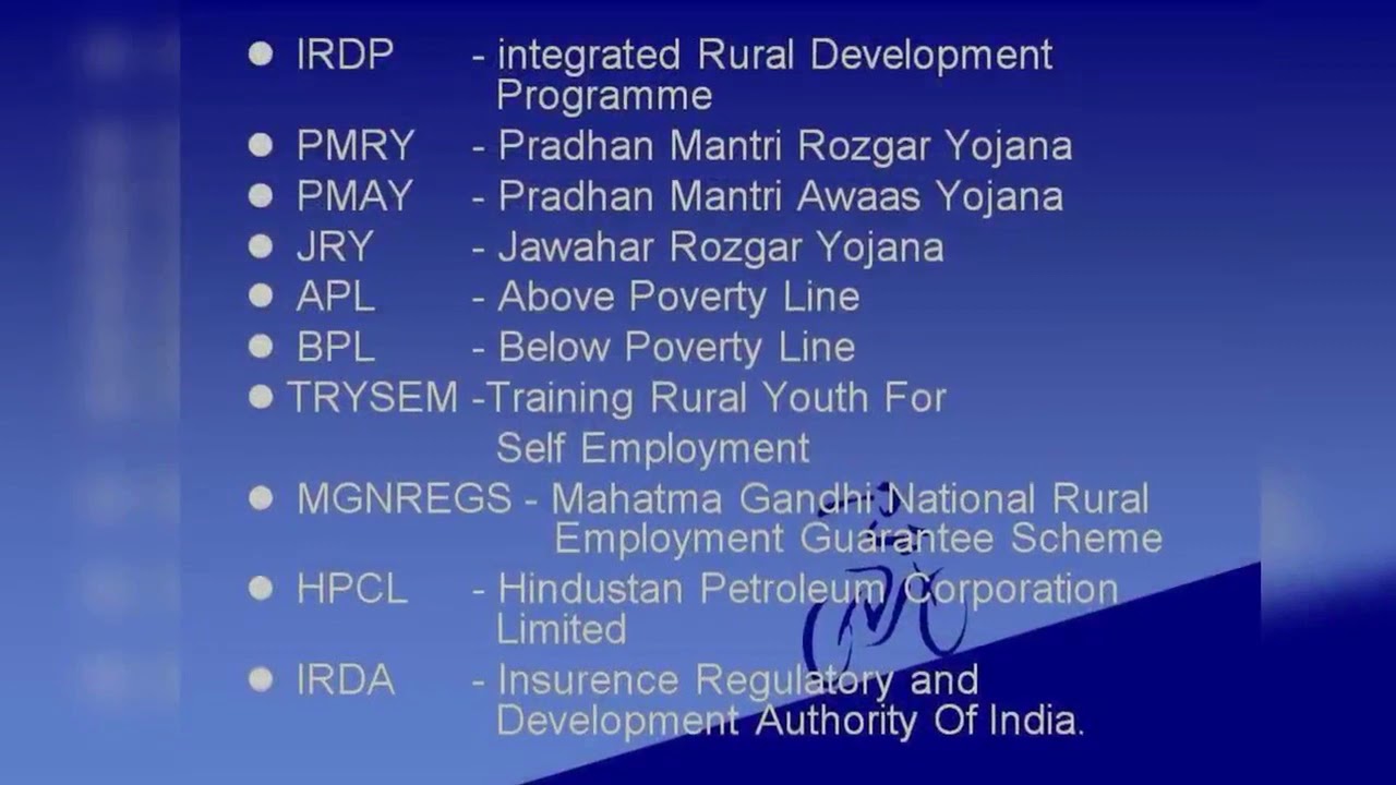  List of Abbreviations about Economics YouTube