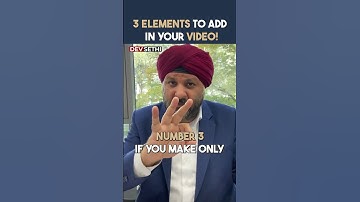 3 Elements To Add In Your Video | Wealth On Command By Dev Sethi