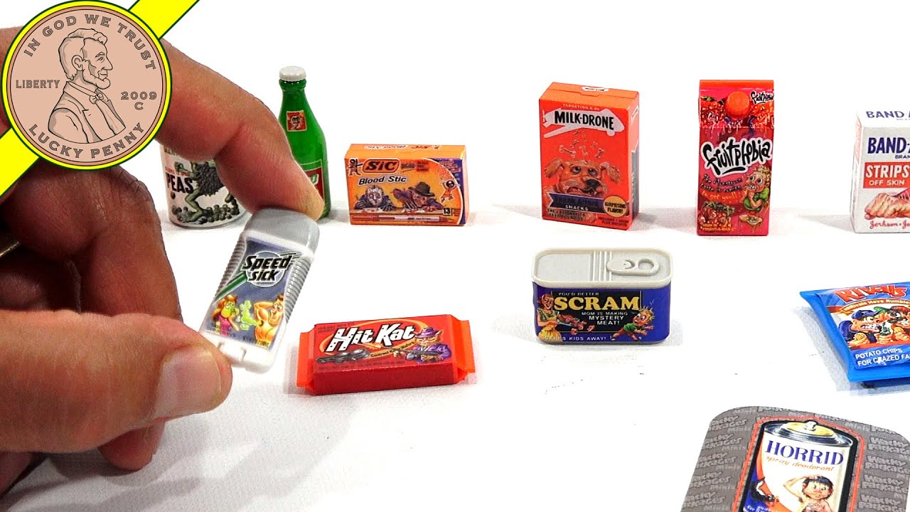 Details about / WACKY PACKAGES MINIS 3D PUNY PRODUCTS TOPPS KRAFTY SHINGLES CHEESE SPOOF FOOD