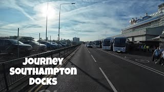 Driving Into Southampton Docks : Along The M3 Motorway