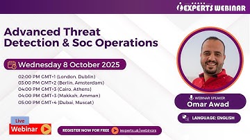 Mastering SOC Operations: Advanced Threat Detection in Action | iExperts Webinar Series