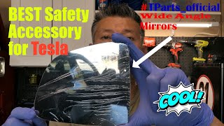 How to Remove Tesla Side Mirrors. Best Safety Accessory for Tesla! Wide Angle Mirrors. #teslamodely